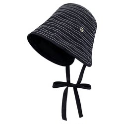 2026 New Striped Egg Roll Fisherman Hat for Women, Spring and Summer Versatile Full-Face Sun Protection Hat, Large Head Circumference Lampshade Hat