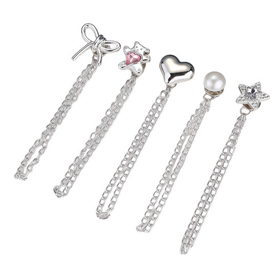 Pants hem anti-mopping artifact-pants decorative pin buckle