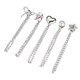 Pants hem anti-mopping artifact-pants decorative pin buckle