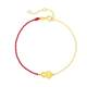 Zhou Dasheng 18k gold flashing gourd red rope bracelet