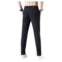 Mens Casual Pants Mens 2024 New Velvet Pants Mens Spring and Autumn Trend Fashion Slim Straight Mens Pants