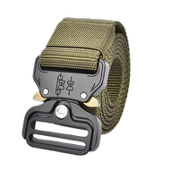 Alloy buckle tactical belt mens multi-functional military fan canvas belt outdoor quick buckle nylon training waist belt