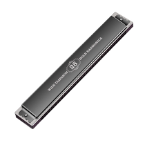 German import sound spring Guoguang harmonica 28 trous accent professional playing stage comeback C for beginners Adult students