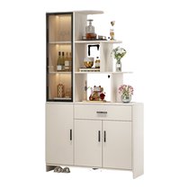 Sen Zong cream style solid wood entrance cabinet shoe cabinet integrated living room wine cabinet partition cabinet entry door cabinet foyer cabinet