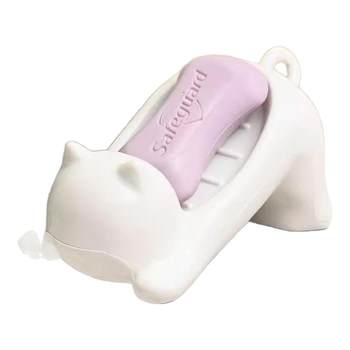 Soap box drain soap box without water accumulation cute cartoon