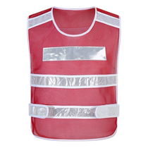 Driver reflective vest civilized traffic persuasion clothing security protection road construction vest custom printed logo