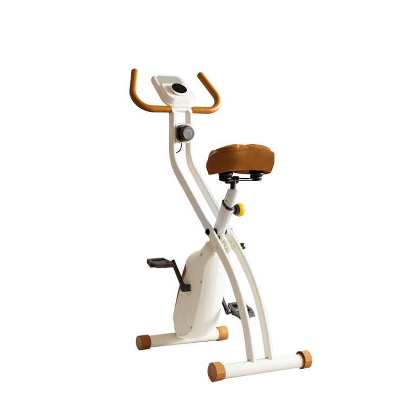 Installation-free foldable magnetically controlled exercise bike for indoor home use