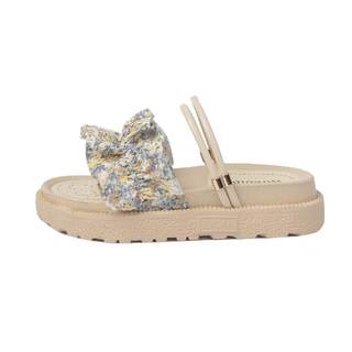 小众凉鞋女夏平底仙女风网红2025新款爆款时装罗马厚底两穿凉拖鞋