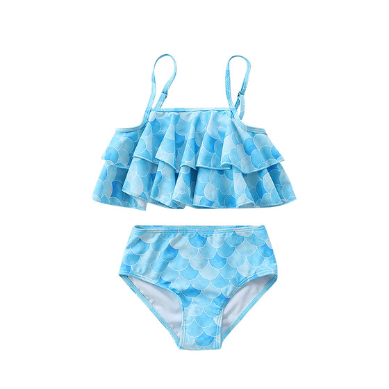 Girl split swimsuit set Summer new children Bikini two -piece female treasure children's foreign swimwear cute

