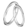 Customized sterling silver couple rings made of 18K gold