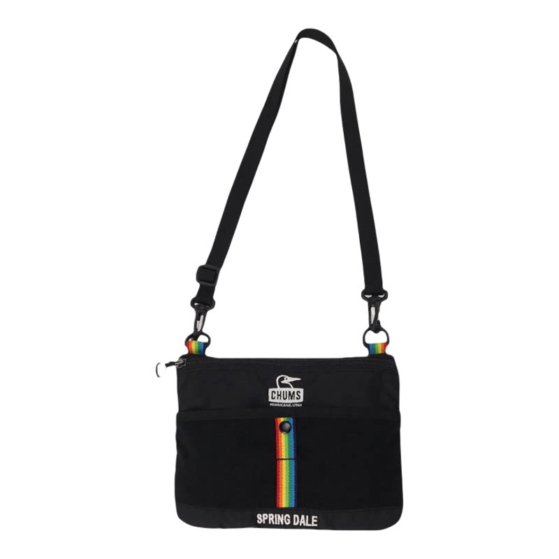 CHUMS Qiaqianiao color-blocked commuter crossbody shoulder bag