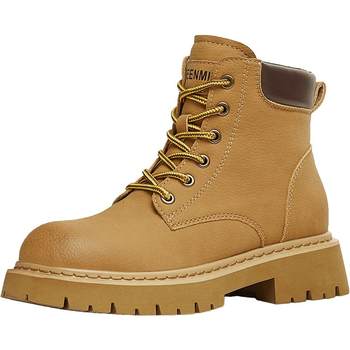 Tianmeiyi winter new casual lace outdoor thick-soled heightening rhubarb boots women's martin boots bk391dd4