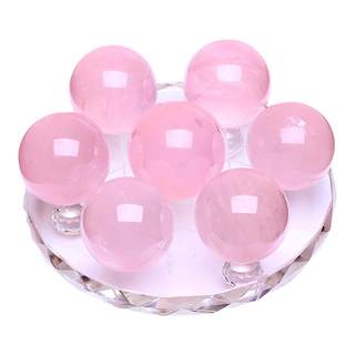 Natural Pink Crystal Seven-Star Array Ornaments Promote Marriage