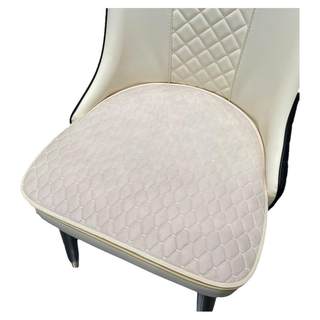 轻奢餐桌凳椅子坐垫家用四季防滑马蹄形现代北欧弧形薄款垫子定制