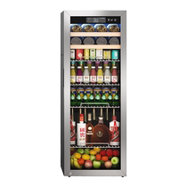 DWD constant temperature moisturizing red wine cabinet home ice bar stainless steel wine cabinet tea refrigerated storage wine cabinet hanging cup with lock