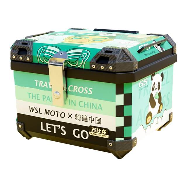 Motorcycle rear trunk large capacity take-out box electric vehicle