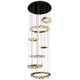Italian light luxury crystal villa living room large chandelier