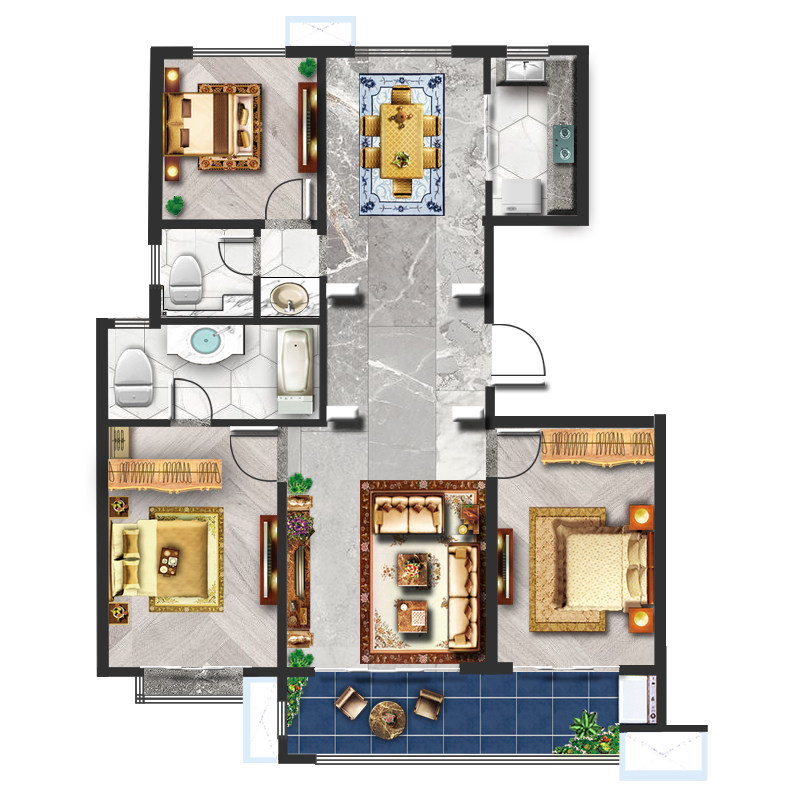 Graphic design, apartment renovation, house decoration plan, self-built house layout, structure size, space planning CAD drawing