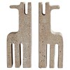 Wabi-sabi style resin imitation travertine bookend creative bookends