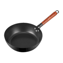 (Self-operated) SIRONI pan uncoated household non-stick frying pan old-fashioned iron pan universal for gas stoves