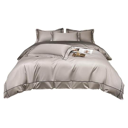 Комплект из четырех предметов из длинноволокнистого хлопка с вышивкой плотностью 220, чистый хлопок