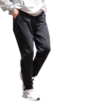 Six-proof technology windproof plus velvet pants autumn and winter warm pants for men and women thickened six casual pants