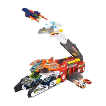 German dickietoys first aid team sound and light air patrol police department transforming robot boy toy
