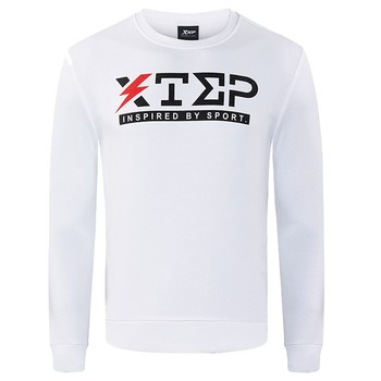 ເສື້ອຍືດກິລາ Xtep ສໍາລັບຜູ້ຊາຍແລະແມ່ຍິງຂອງແທ້ 2024 ພາກຮຽນ spring ຄໍຮອບຄໍຍາວແຂນຍາວ tops ກິລາ pullovers