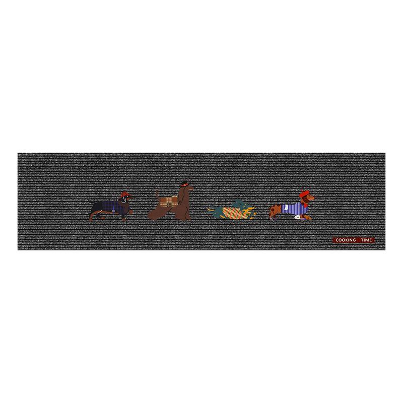 Anti-slip, oil-proof, wipeable, no-wash, absorbent kitchen floor mat
