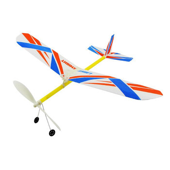 Light Knight Rubber Band Powered Aircraft Puzzle Assembled Science and Education Model ຂອງຫຼິ້ນເດັກນ້ອຍ DIY ນັກຮຽນປະຖົມການແຂ່ງຂັນລະດັບຊາດ