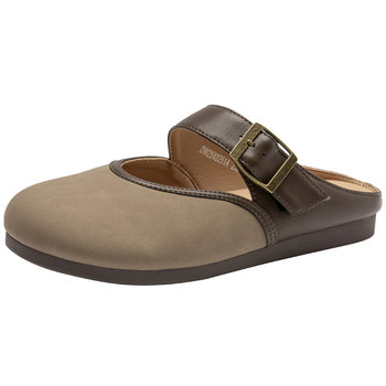 Big east birkens shoes simple flat low heel bag-toe slippers