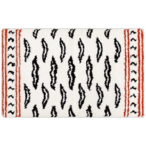 Qingshan Meisu) tiger pattern floor mat bathroom entry carpet bathroom high-end sense water-absorbent non-slip washable