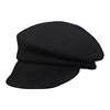 Cheese Shop Stylish Black Wool Newsboy Cap