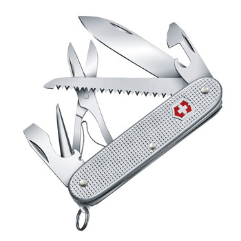 ດັ້ງເດີມ Victorinox Swiss Army Knife 93MM Aluminum Farmer X Sergeant Knife 0.8271.26 Multifunctional Folding Knife