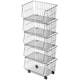 Vegetable basket kitchen rack floor-standing multi-layer fruit and vegetable storage supplies corner mobile snack trolley