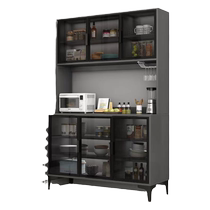 Rich Zone Sideboard Wine Cabinet Kitchen Cabinet Shelf Living Room Modern Simple All-in-One Wall Home Cabinet