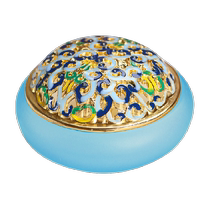 Creative glazed incense burner home indoor antique aromatherapy burner enamel incense burner study bedroom tea ceremony ornaments incense seal burner