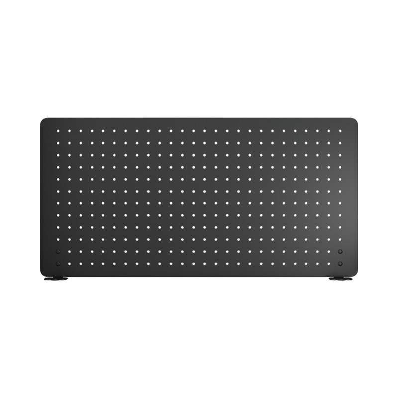 Desktop vertical metal hole storage rack with holes punched