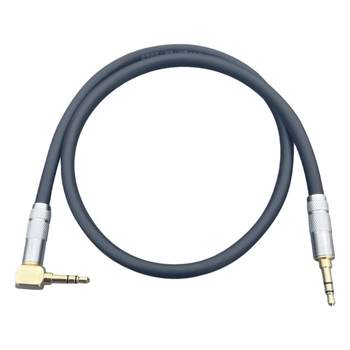 Audiophile-grade aux car 3.5mm male-to-male audio cable
