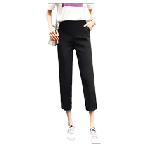 Pregnant womens trousers with slits three-centimeter slit early pregnancy summer thin casual suit pants for small people spring and summer harem pants
