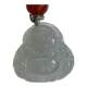 Myanmar natural jade pendant A white small Buddha pendant
