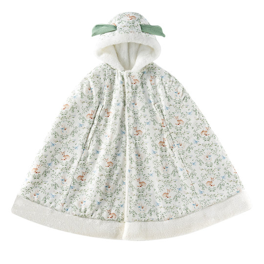 Baby poncho poncho autumn and winter outdoor warm coat