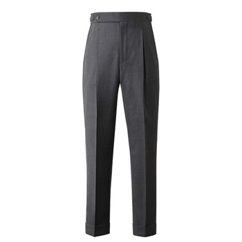 50% wool straight leg trousers men's trousers