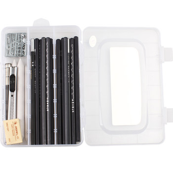 Marley transparent sketch plastic box for art student