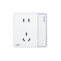 Liansu Chuangyi wall smart switch socket five-hole socket 10A power panel 86 type panel socket home