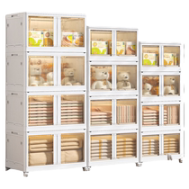 Bookshelf rack floor-standing household book storage box dormitory student book storage artifact foldable storage cabinet