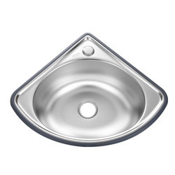 304 Stainless Steel Triangle Washing Basin Hanging Wall Sink Single Slice Thicked Kitchen Washing Basin Washing Basin Washing Pond free shipping