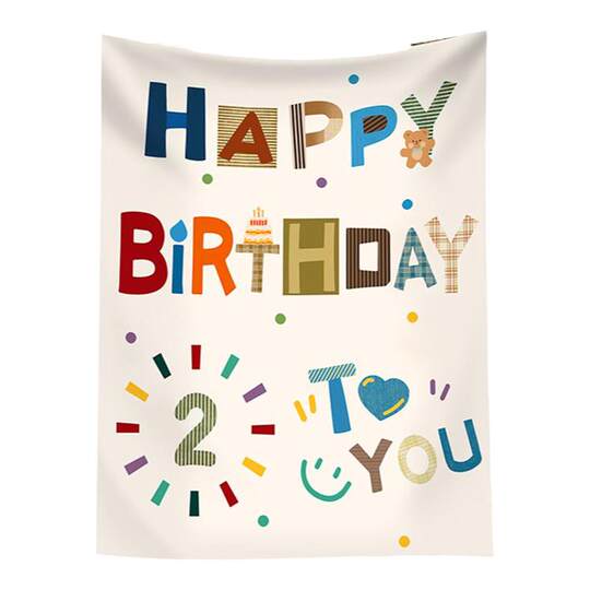 Hanging cloth background wall birthday arrangement scene decoration