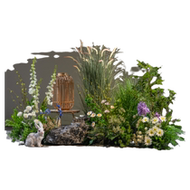 Large simulated artificial flowers trees fake green plants shop windows bionic plants indoor balcony landscaping combination decoration