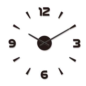 No punch hole wall clock diy fashion simple clock